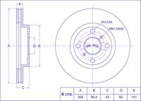 Диск тормозной TG-43512-52040/RN1144V*Ti•GUAR