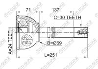 ШРУС TG-9558 / TO-058 * TiGuar