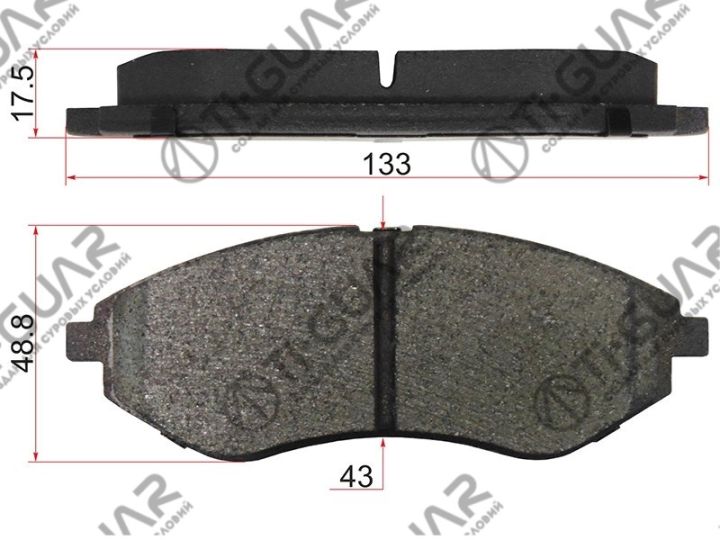 Тормозные колодки TG-3330/PN0370* Ti·GUAR Тормозные колодки TG-3330/PN0370* Ti·GUAR